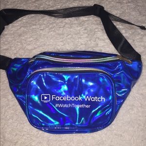 Blue chrome Fanny pack